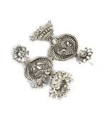 Silver Teardrop Shaped chandbalis