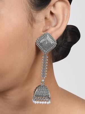 Silver Jhumkas 4