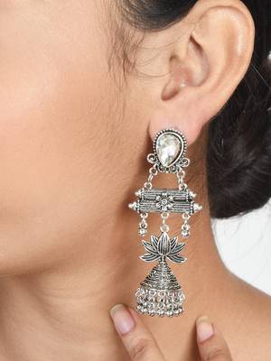 Silver Jhumkas 4
