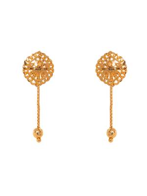 Golden Filigree gold plated Earrings. 5