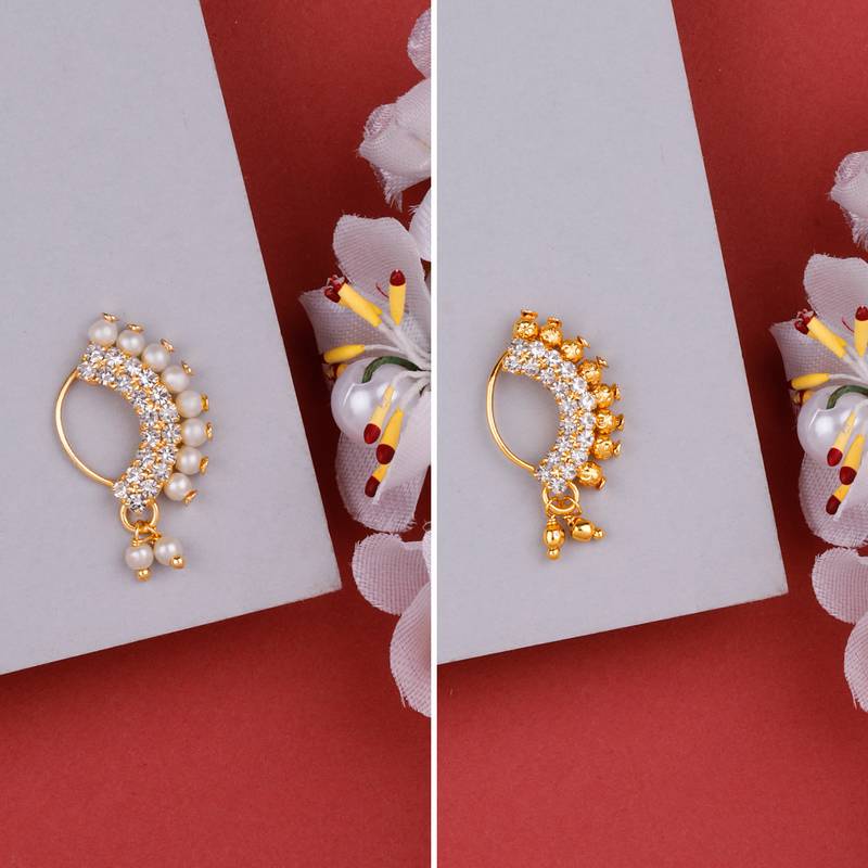Traditional Maharashtrian Nath Nose Ring for Women and Girls