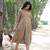 Floral Embroidered Motif Straight Maxi Dress