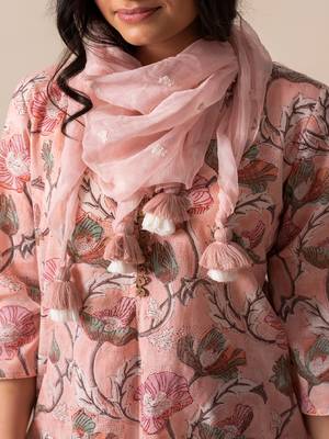 cotton pink Kurta Sets 4
