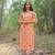Sustainable Rayon Peach Kurta Sets