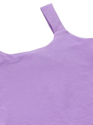 Popwings Women Lavender Knee Length Bodycon Strap Dress 7
