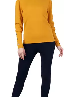 Popwings Women Mustard Yellow Top