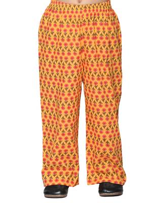 Orange printed cotton kids-kaftans 5