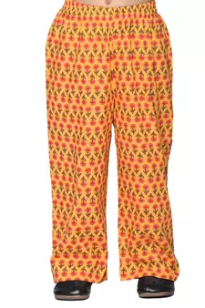 Orange printed cotton kids-kaftans