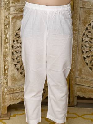 Blue hand woven blended cotton boys-kurta-pyjama 4