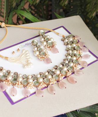 Rose Quartz Semi Precious Necklace 4