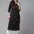 Hand Crafted Black & Mustard Cotton Lucknowi Chikankari Indian Women Kurta