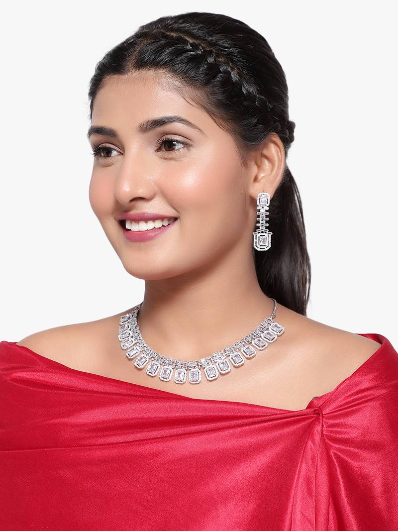 Steorra Jewels traditional Ad Necklace Set for Women
