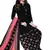 Black printed rayon salwar