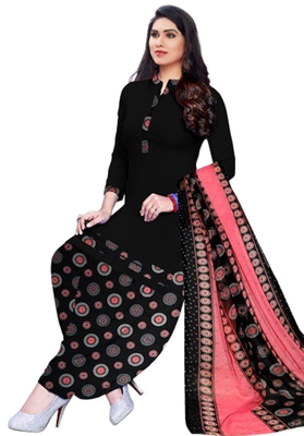 Black printed rayon salwar 2