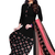 Black printed rayon salwar