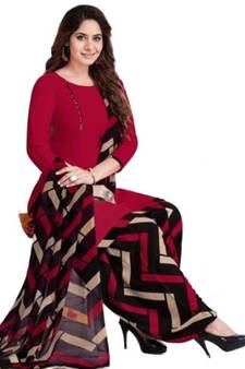 Maroon printed rayon salwar