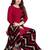 Maroon printed rayon salwar