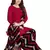 Maroon printed rayon salwar