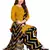 Mustard printed rayon salwar