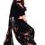Black printed rayon salwar