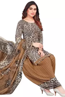 Multicolor printed rayon salwar