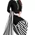Black printed rayon salwar