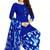 Blue printed rayon salwar