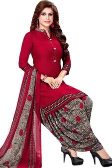 Maroon printed rayon salwar