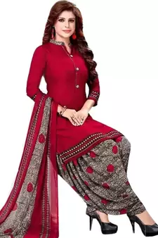 Maroon printed rayon salwar