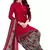 Maroon printed rayon salwar