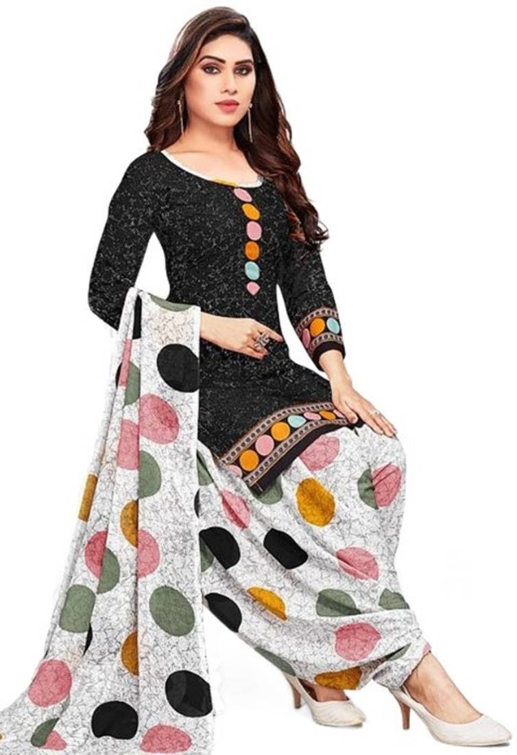 Grey printed rayon salwar