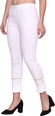Popwings White Bottom Lace Cotton Women Trouser 1