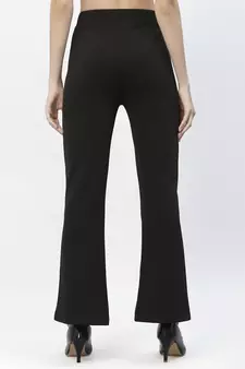 Popwings Black Bootcut Women Trouser