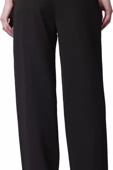 Popwings Formal Regular Fit Black Solid Midrise Women Trouser