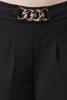 Popwings Formal Regular Fit Black Solid Midrise Women Trouser 5