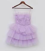 Lilac Net Frock