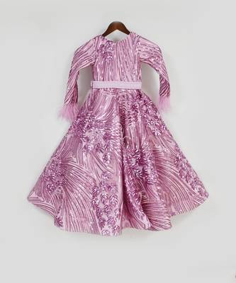 Pink Sequence Gown 2