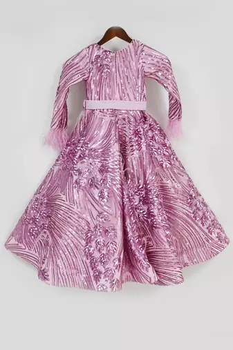 Pink Sequence Gown