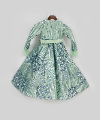 Green Sequence Gown 2