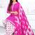 Pink printed crepe salwar