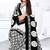 White printed crepe salwar