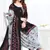 Black printed crepe salwar