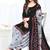 Black printed crepe salwar