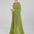 Fluorescent Green Coloured Embellished Silk Blend Saree with Blouse Piece