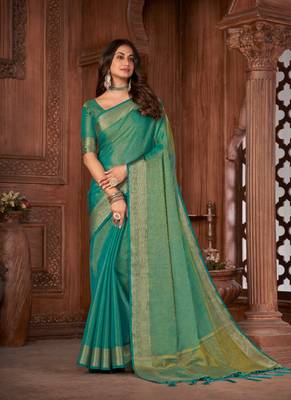 Tussar Slub Silk saree 1