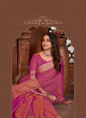 Tussar Slub Silk saree 1