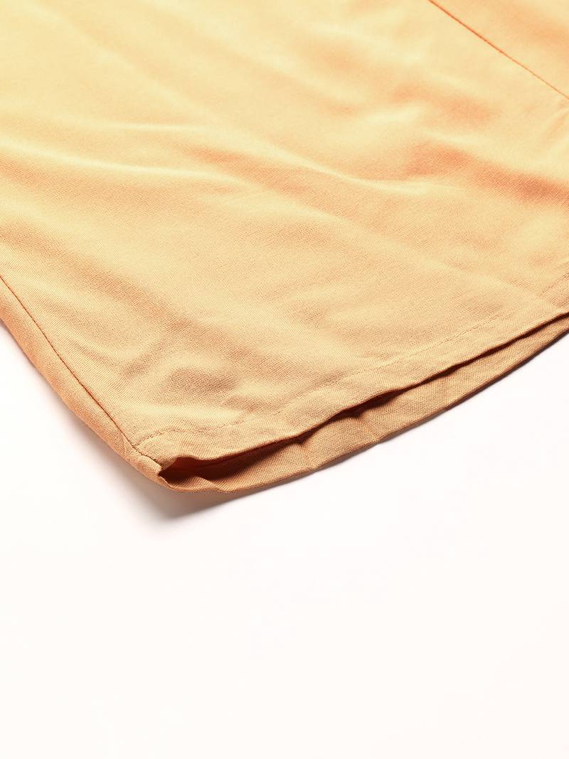 Tag 7 Beige rayon double flared palazzo