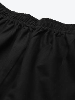 BLACK FLAX BORDER PALAZZO 5