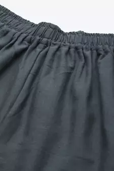 GREY FLAX BORDER PALAZZO