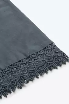GREY FLAX BORDER PALAZZO